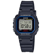 CASIO 카시오 여성 아동용 LA-20WH-1C 우레탄 밴드 전자 손목시계