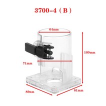 전기트리머 목형가공 목공공구 루터기 홈파기 마키타 RT0701C Worx WU601 용 목재 라우터 베이스 목공 트리머 보드 엣지 커터 전기 트리밍 기계 액세서리, 3700 4B, 06 3700 4B