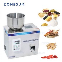 ZONESUN-식품 포장용 충진기 반자동 의료 분말 과립 커피 콩 주머니 랙킹 무게, 03 2-200g_04 220V 50Hz, 03 2-200g