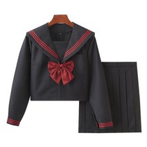 치어리더복 아이돌 걸그룹 무대 의상 치어리딩 유니폼 선원 jk s-2xl 기본 만화 소녀 해군 선원 블랙 세트 네이비 여성 소녀