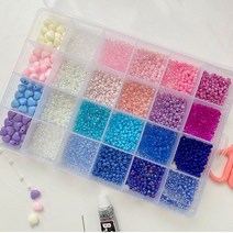 비즈공예 DIY 세트 키트/우정템 꽃반지 동백이 반지 만들기 비즈바늘무료증정/비즈반지 재료, 4.비즈키드(2), 2.누름볼+올챙이캡세트(실버)