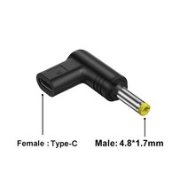 비콘 태그 동글 블루투스 USB C PD DC 전원 커넥터 범용 12/15/19V 유형 잭 플러그 충전 어댑터 컨버터 라, 03 DC4.8x1.7_02 15V