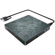 cd리더기 cd롬 노트북cd리더기 노트북cd롬 외장cd 외장odd외장 CD/DVD 드라이브 USB 3.0 c형 CD DVD 라이터, 02 MG DVD Green