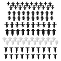 100pcs 자동 패스너 클립 차량 바디 리테이너 리벳 도어 패널 펜더 라이너 범퍼 펜더 트림 플라스틱 혼합 자동차 클립, 상자 포함, 1.1pcs