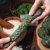 기타브랜드 [떡미당] 우리쌀로 만든 밥알 쑥 인절미 60g x 20개 내외 (총 1.2kg), 상세 설명 참조