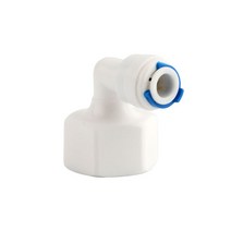 1PC 파이프 피팅 플라스틱 정수기 어댑터 여성 G1/2 '2 분기 노즐 팔꿈치 액세서리, 한개옵션0