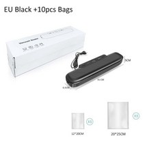 포장기 무선 가정용 실링기 압축기 진공 식품 씰러 포장 기계 50pcs Z21 자동 씰링 220V, CHINA_Black 10pcs Bags | EU 플러