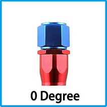 범용 AN4 AN6 AN8 AN10 AN12 알루미늄 오일 연료 스위블 호스 엔드 피팅 어댑터 키트 0 °/45 °/90 °/12, 05 Red blue 0_02 AN6