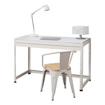 [디디지메이트]스피드랙 조립식 철제 책상, 일반형책상/900x400x750/화이트