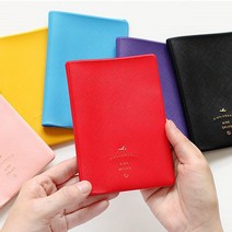 심플한 여권 케이스 커버 안티 스키밍 차폐 필름 PVC 여권 커버 파우치 여행용 지갑 가죽 케이스 가족