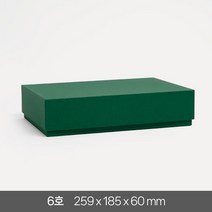 고급 선물 상자 6호 답례품 싸바리 패키지 기프트 포장 무지 국산 케이스, 그린 1개