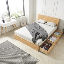 우디 엘다원목 수납침대 민판헤드형 (SS/Q), 슈퍼싱글(SS)