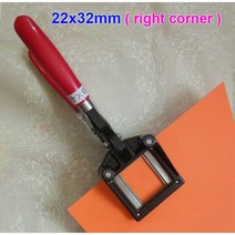 제본기 열제본기 스프링제본기 가정용제본기 휴대용 신분증 라이센스 사진 펀치 25x35mm 30x40mm 35x45mm, 01 22x32mm right corner