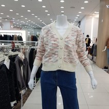 더아이잗 멀티짜임 도톰가디건(ILAN1CD98-블랙 아이보리