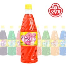 오뚜기 복숭아향 슬러시 1kg 1개/슬러시시럽 원액 음료