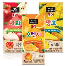 미닛메이드 조이 사과/오렌지/망고 총 195ml x 64팩, 조이오렌지64개