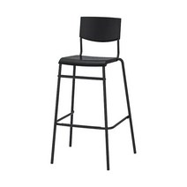 이케아 STIG 바스툴(74cm), 블랙+블랙_504.984.22