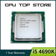 인텔 코어 i5 4690K 3.5GHz 6MB 소켓 LGA 1150 쿼드 CPU 프로세서 I5-4690K SR21A, 한개옵션0