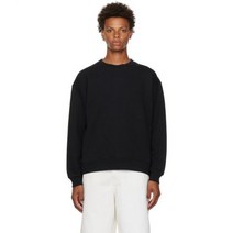 Dries Van Noten 블랙 코튼 스웻 셔츠 맨투맨 116693