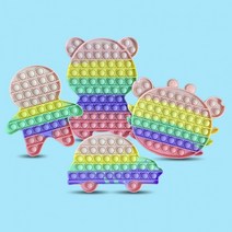 신광 푸쉬팝버블 3탄 1P 뽁뽁이 팝잇 보드게임, 3탄 곰 1P