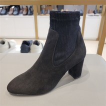 [소다] NC02 여성 삭스앵클부츠 FLB010 DA10 블랙 7CM (6215022)