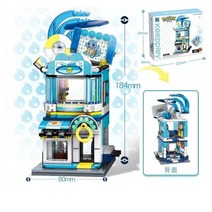 아이장난감 4 스타일 포켓몬 애니메이션 만화 피카추 squirtle charmander bulbasaur diy 스트리트 뷰 빌딩 블록 도시 조립 모델 아이 장난감, 꼬부기, 원래 상자, 꼬부기