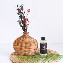[라임블러썸] 호캉스 라탄 화병 디퓨저 200ml 실내 방향제, 향:교보문고