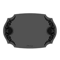 오마주 멜로우스페이스 실리콘 테이블매트 프렌치, 프렌치2 웜그레이 (OTMF2-WG), 44 x 29cm