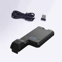 바코드무선리더기 QR 블루투스 스캐너 휴대용 백 클립 바코드 리더 무선 및 유선 윈도우 PC용 오프라인 저장 지지대 1D 2D 바코드 스캐너 BT + 24G