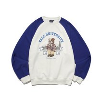 (국내매장 정품) YALE x TUUK LOUNGEWEAR CREWNECK BLUE / IVORY