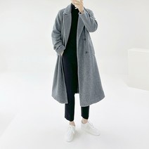 아도르클래식 뽀글이 3컬러 오버핏 롱 더블 겨울 코트