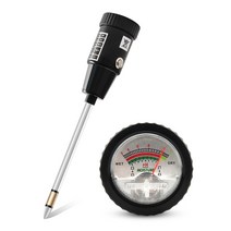 2 in 1 토양 수분 pH 3-8ph 분석기 산도 테스터 금속 흙 습도 측정기 8, 150mm 프로브