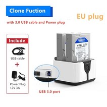 허브 스테이션 메모리 SSD 멀티 도킹 Blueendles2 베이 35 25 Hdd 인클로저 sata 하드 디스크 케이스 usb 30 복제 복사 기능 hdd 지원 6 테라바이트, CHINA, 29HD05-EU