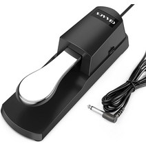 사일런트피아노 디지털피아노 전자피아노 키보드용 서스테인 페달 - 모든 브랜드 전자 MIDI 디지털 피아노, 01 블랙.
