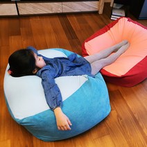냄새없는 친환경 빈백소파 1인용빈백 쿠션소파 덕힙D505, 스카이블루