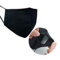필터교체용 입체 블랙 면마스크, 없음