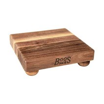 존 부스 블락 B12S 메이플 우드 엣지 그레인 커팅 보드 12인치 스퀘어, 9 Inches Square_Walnut Wood