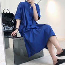 셔츠 원피스 체형커버 썸머 출근룩 차이나카라