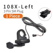 전기자전거 배터리 부품 브레이크 Ebike 엄지 스로틀 WUXING 108X 핑거 24V 36V 48V 60V 72V 범용 전압 왼쪽 오른쪽 E 스쿠터용, [03] 108X Left SM