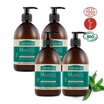 [르꽁뚜아르뒤뱅] 오가닉 올리브 오일 앤 민트 마르세유솝 4병, 없음, 상세설명 참조