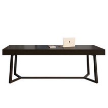 컴퓨터 책상 럭셔리 고급 사장 가정용 거실 서재, 220x85x75cm, 블랙