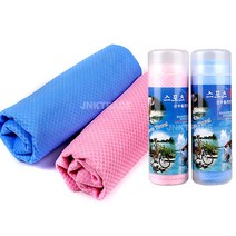 [무료배송]아이스 쿨타올 땀수건 넥타올, 핑크쿨타올(원통케이스포장)