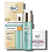올인원 로션 남자 스킨 RoC Multi Correxion 15% 히알루론산 안티 에이징일리 페이스 모이스처라이저 넓은 스펙트럼 선스크린 SPF 3017온스 아이 크림 패킷 여성, 2_히알루론산 데일리 모이스처라이저