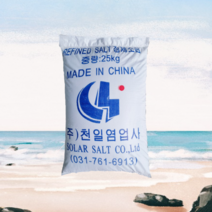 중국산 정제염 99% 25kg, 1개