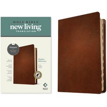 (영문도서) NLT Thinline Reference Bible Filament Enabled Edition (Red Letter Genuine Leather Brown I... Leather, Tyndale House Publishers, English, 9781496474131