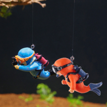 더홀릭 어항속 떠다니는 잠수 플로팅다이버 4개세트, 블루 사진다이버4개, 블루 사진다이버4개