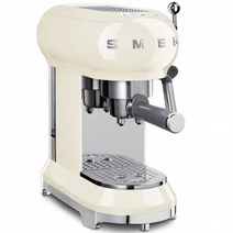이탈리아 SMEG ECF01 Smeg 이탈리아 커피 머신 반자동 커피 머신 소형 에스프레소 머신, [스팟]크림색
