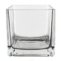 캔들 용기 사각 투명 650ml/바다캔들 티라이트 홀더