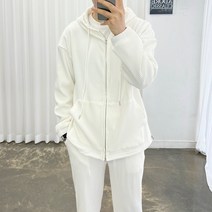 아도르클래식 오션스 플리츠 스판 오버핏 후드 긴팔 집업