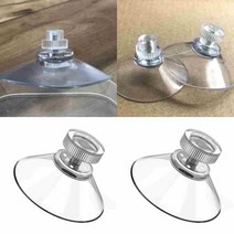 다용도 만능 투명 유리 플라스틱 강력 흡착 부착 압축 압착 고무 빨판 볼트 큐방 흡착판 뽁뽁이 패드 뾱뾱이 진공판 32mm, 53mm